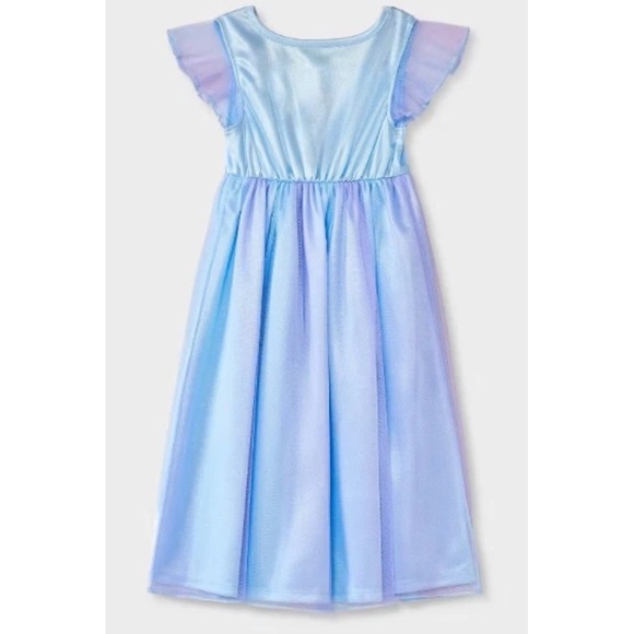 DISNEY Princess Elsa- Frozen Blue Fancy‎ Nightgown & Coin Pouch 3T Dress Up NWT - Picture 2 of 6